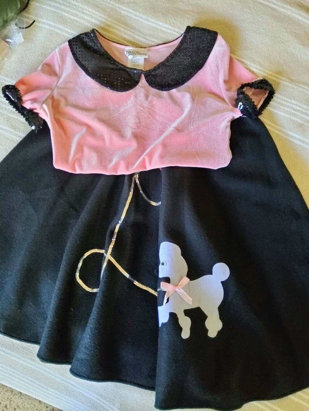 1950's ROCKABILLY POODLE SKIRT - Vintage Costume Set Sz. Adult S